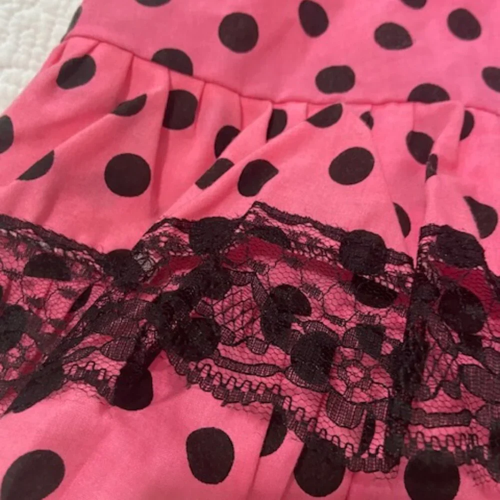 From Spain - Spanish Flamenco Dress Costume Hot Pink & Black Size 8 (Kids)